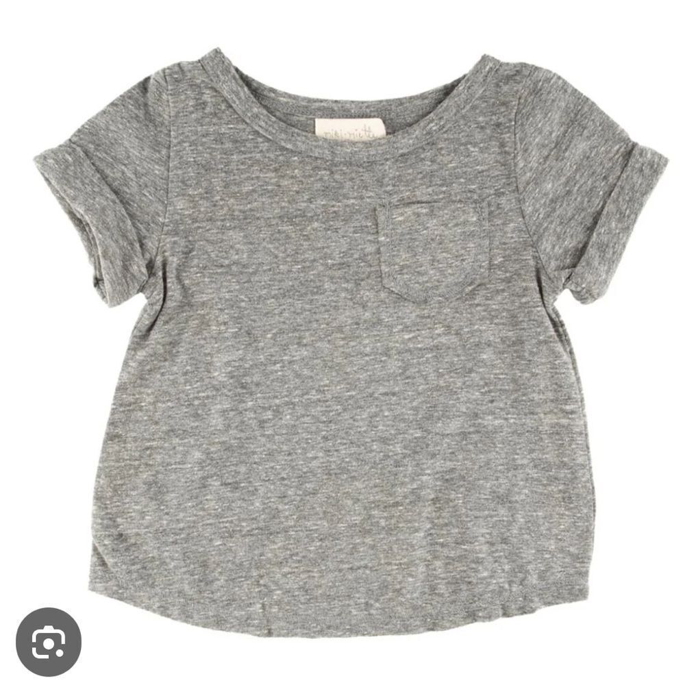 New miki miette | birdie tee | heather grey | Sz 18 mo